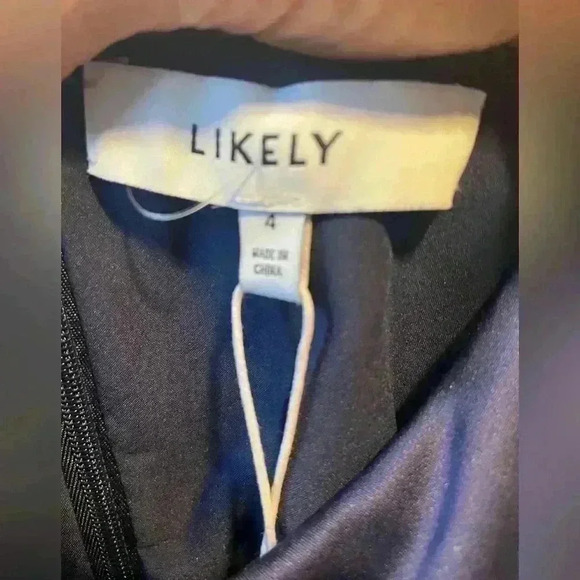 Likely Navy Blue Steph Ruched Satin & Crepe Midi-Dress - Picture 11 of 12